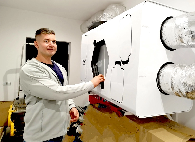 Rekuperator – fachmann bei der installation